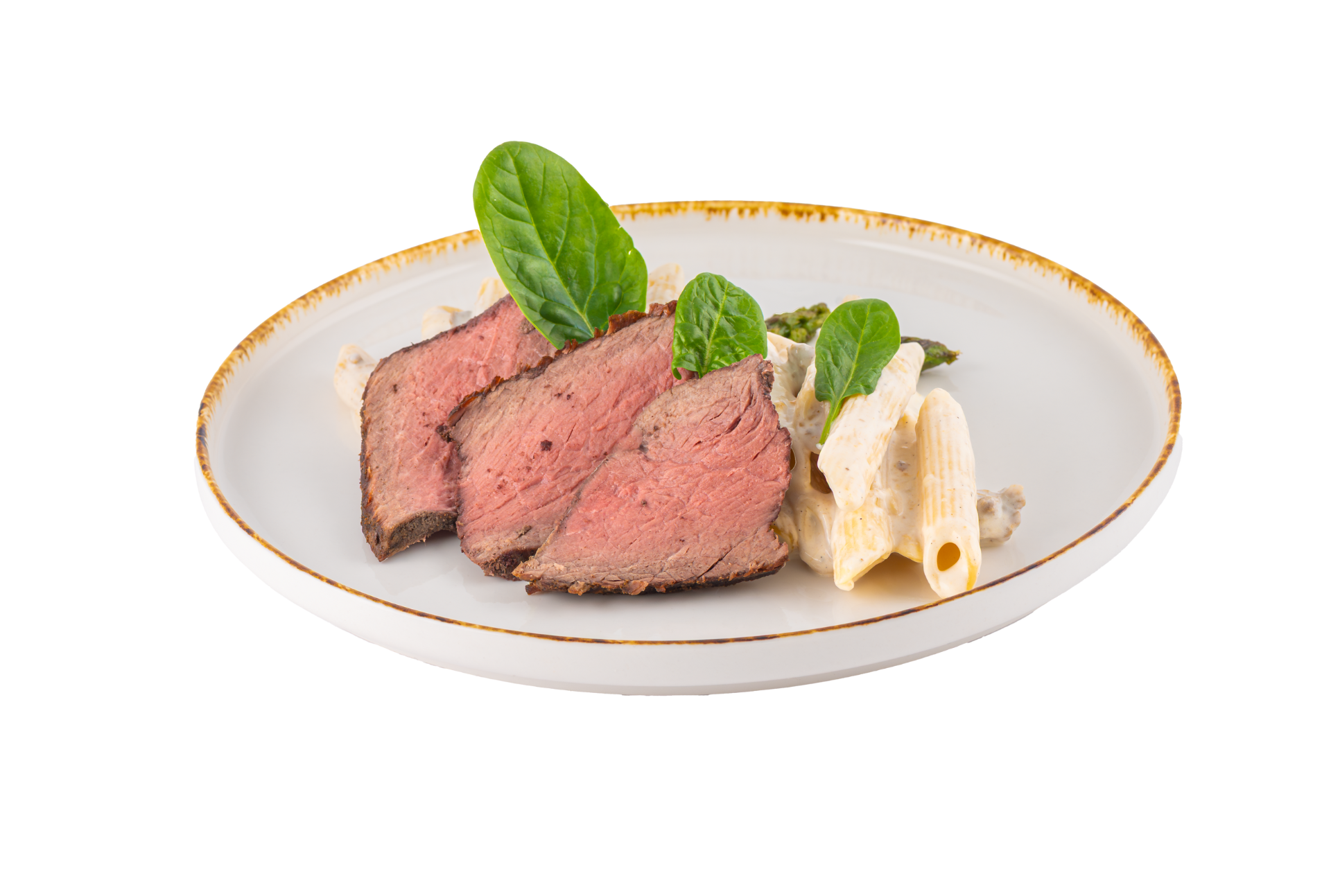 Pasta with steak