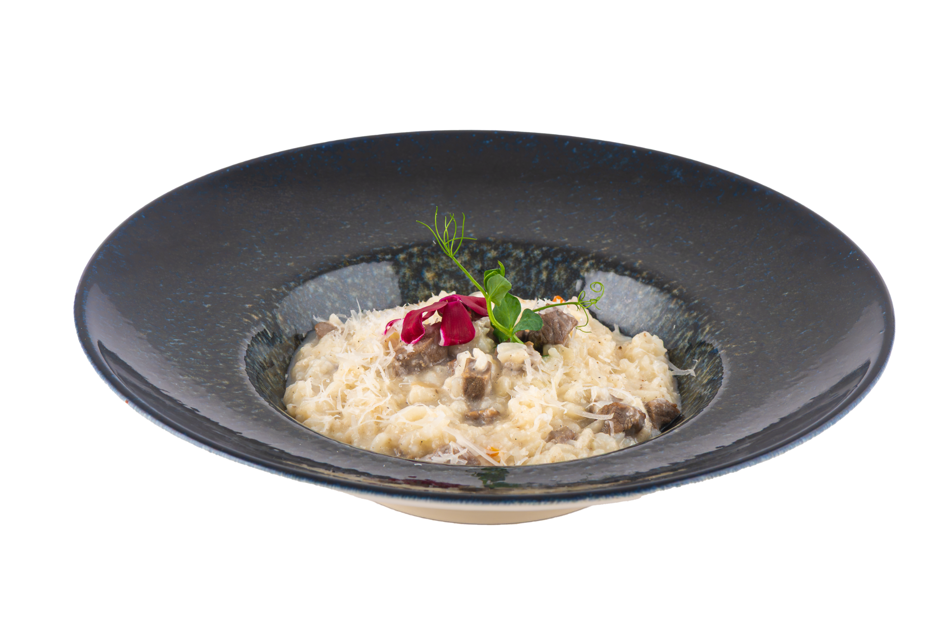 Risotto with steak