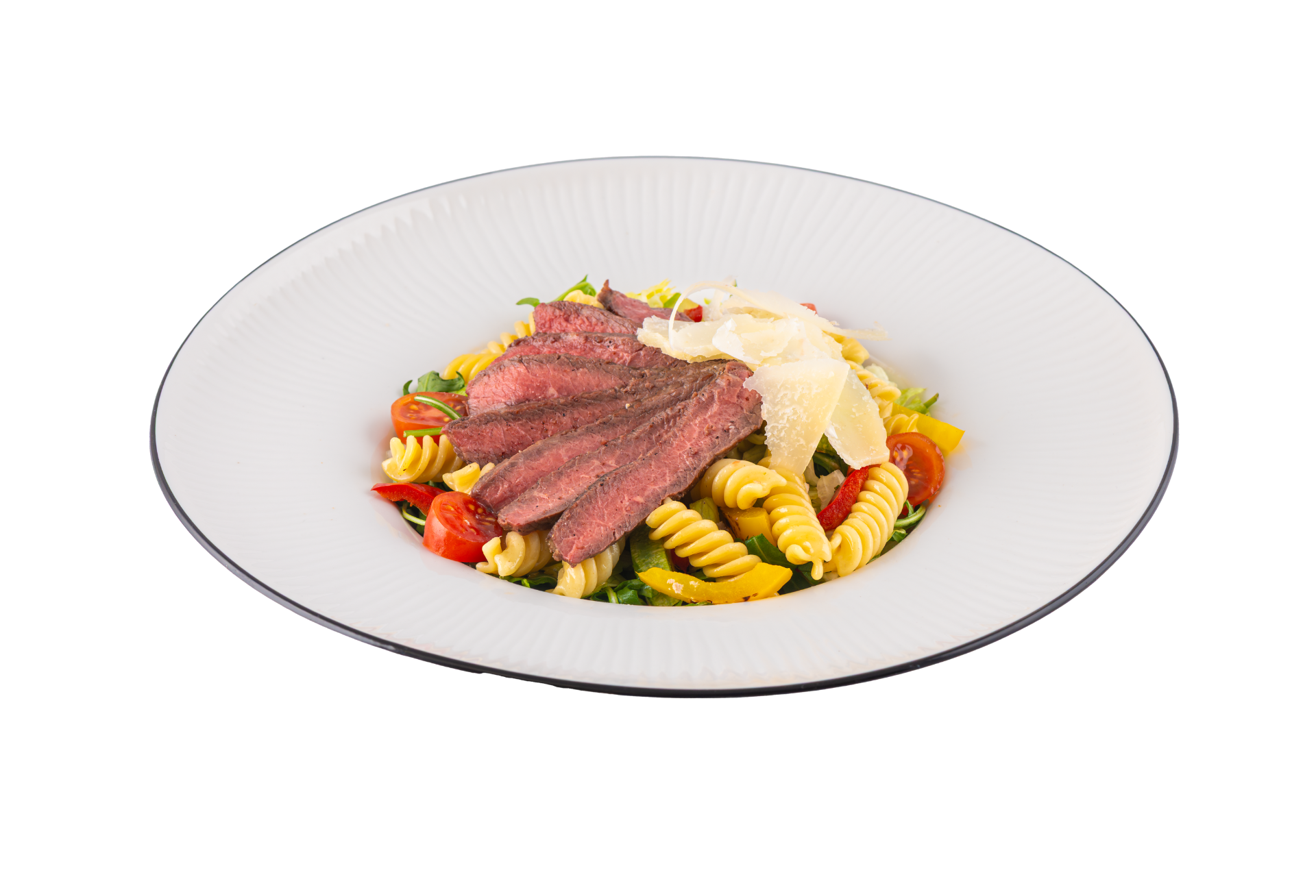 Steak pasta salad