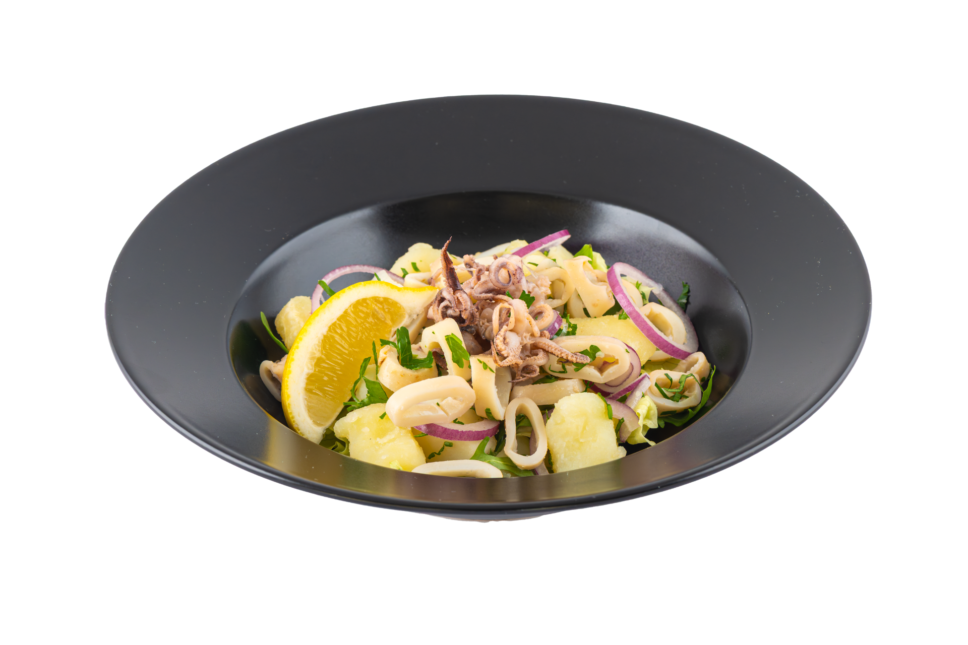 Salad with squid