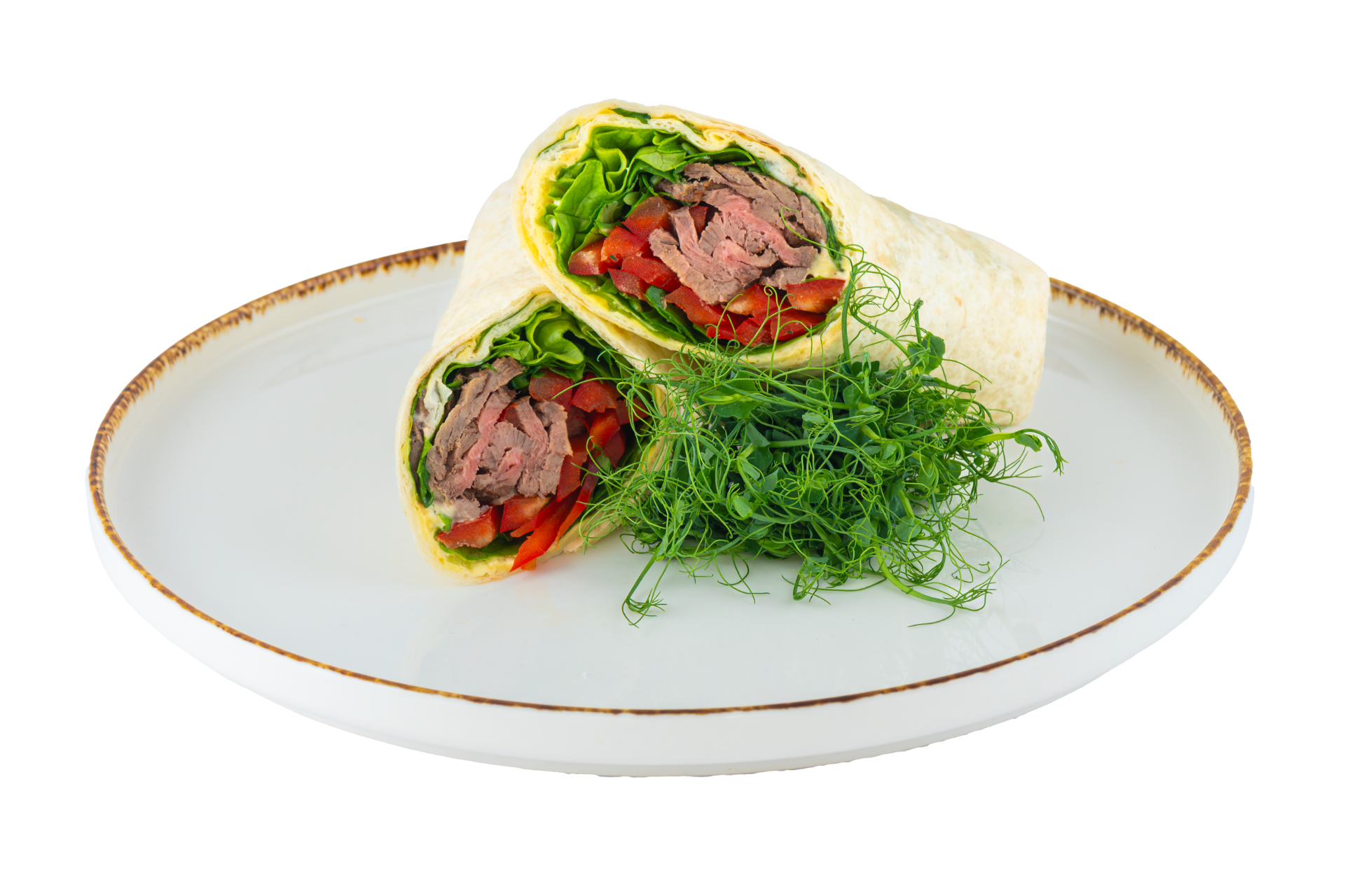 Wrap with roast beef